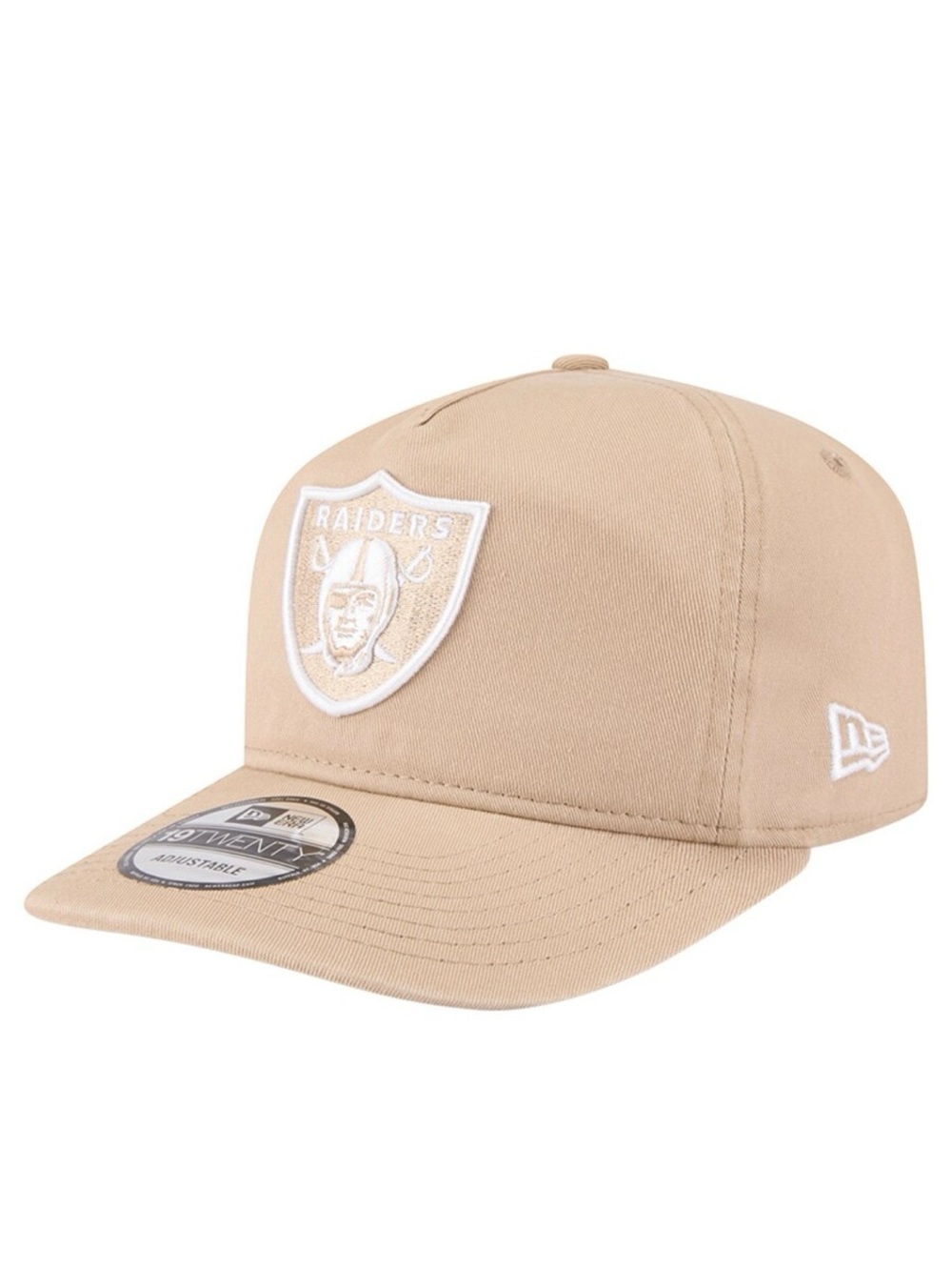 Men's NFL Las Vegas Raiders New Era Tan 19TWENTY Adjustable Hat